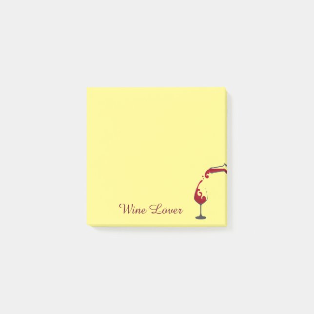 Post-it® Courrier--Notes d'amateur de vin (Devant)