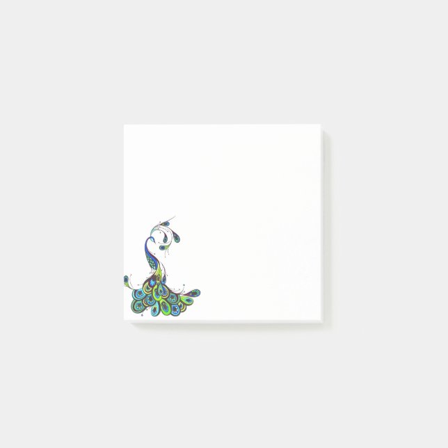 Post-it® Courrier--Notes de paon (Devant)