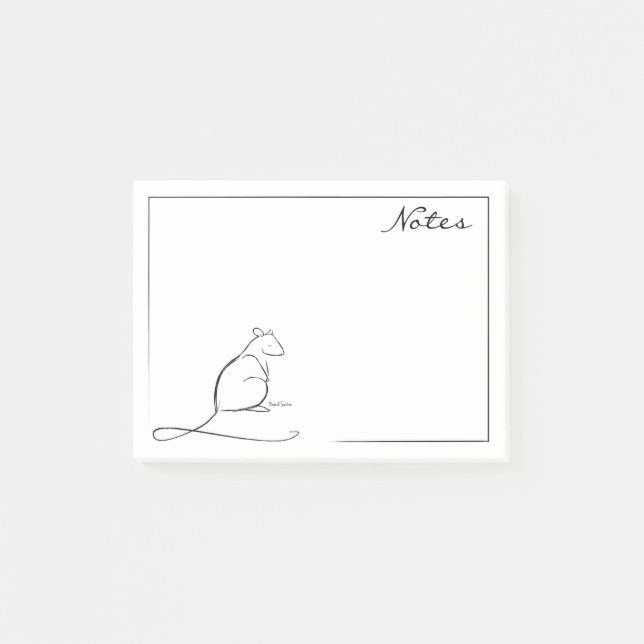 Post-it® Courrier--notes de rat (Devant)