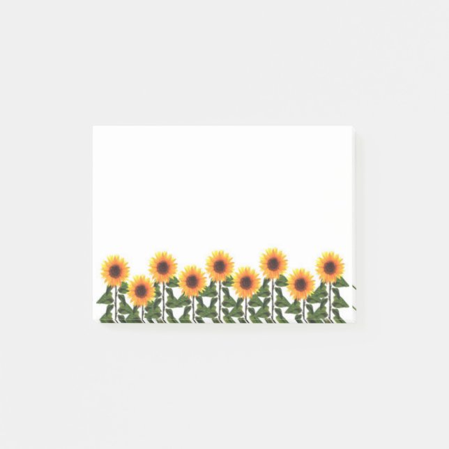 Post-it® Courrier--Notes de tournesols (Devant)