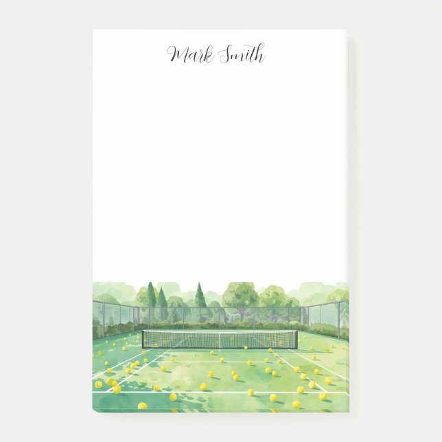 Post-it® Court de tennis aquarelle (Devant)