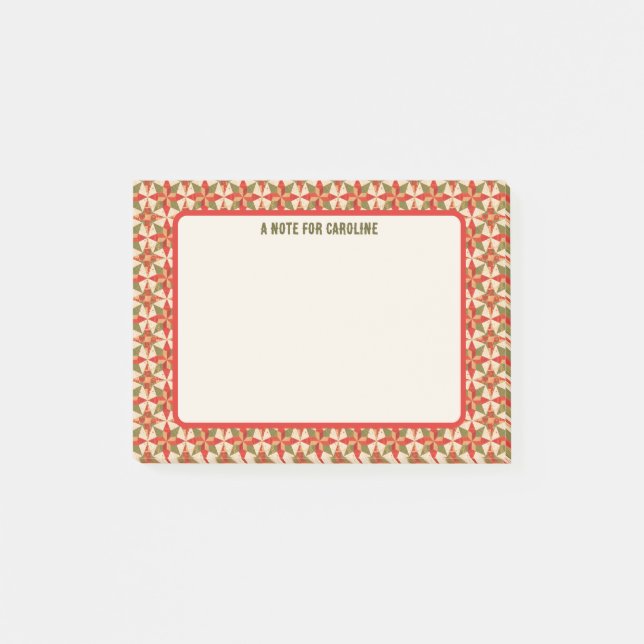 Post-it® Courte étoile de Noël (Devant)