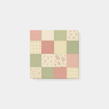Courtepoint Patchwork Vert Rose Fleurie Maison de