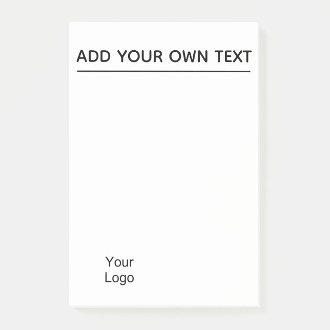 Post-it® Coutume. Ajoutez le logo (Devant)