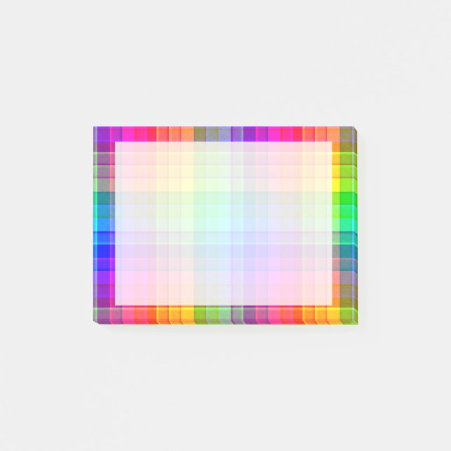 Post-it® Coutume de plaid d'arc-en-ciel (Devant)