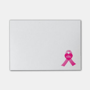Post-it® Coutume rose de conscience de cancer du sein de