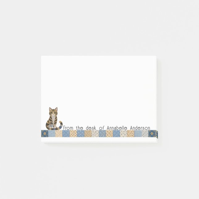 Post-it® Couverture de chat tigré personnalisable (Devant)