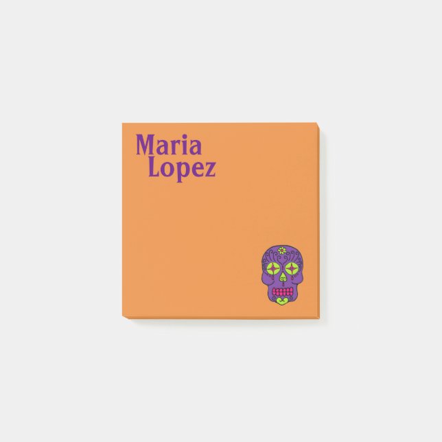 Post-it® Crâne de Sucre (Devant)