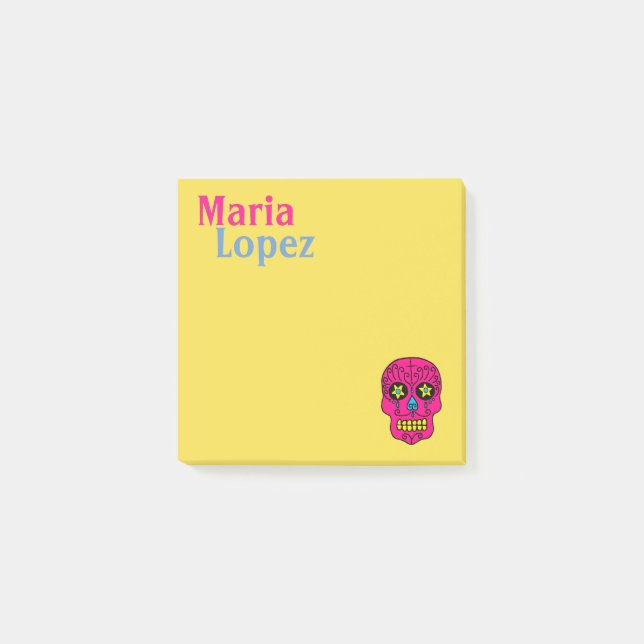 Post-it® Crâne de Sucre (Devant)