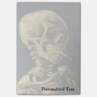 Post-it® Crâne de Van Gogh | avec la cigarette brûlante |