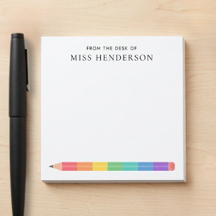 Post-it® Crayon arc-en-ciel personnalisé pour appréciation 