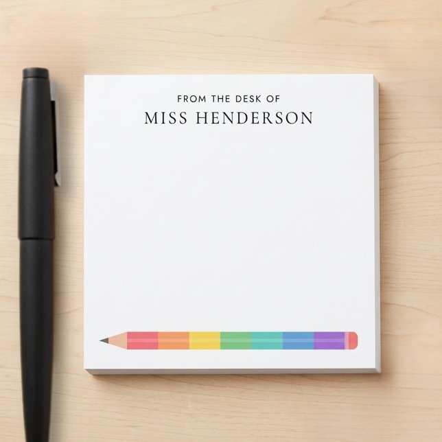 Post-it® Crayon arc-en-ciel personnalisé pour appréciation  (Créateur téléchargé)