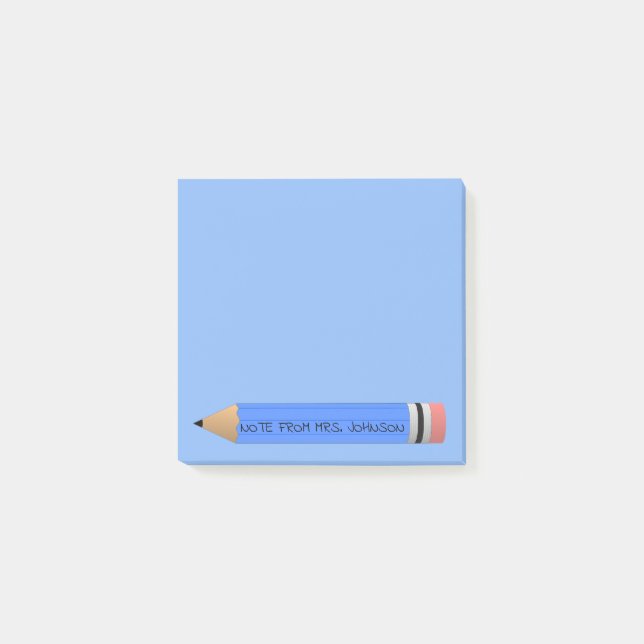 Post-it® Crayon bleu (Devant)