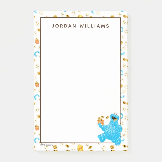 Post-it® Crayon Cookie Monster Cookie Motif (Devant)