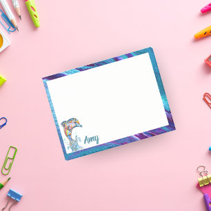 Post-it® Crayon de couleur personnalisé Dauphin sautant