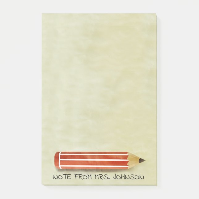 Post-it® Crayon de rouge d'aquarelle (Devant)