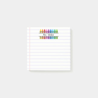 Post-it® Crayon Personnalisé pour Remerciement de Professeu