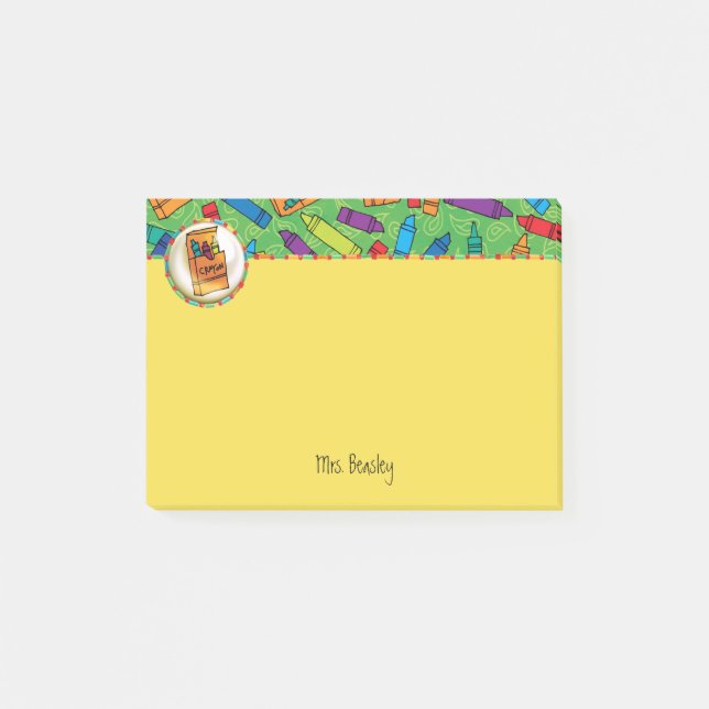 Post-it® Crayons colorés 4 x 3 (Devant)