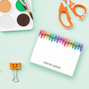 Post-it® Crayons colorés Note de l'enseignant de l'école