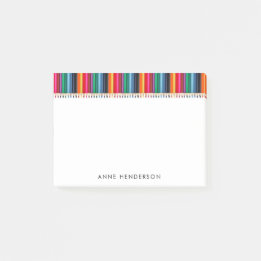 Post-it® Crayons de couleur mignons Personnalisés Nom de l'