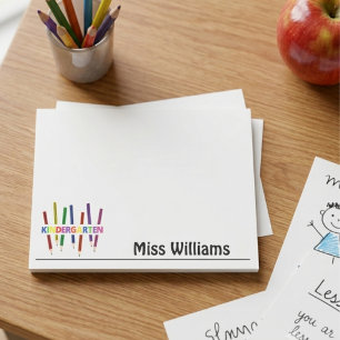 Post-it® Crayons de couleur professeur de maternelle