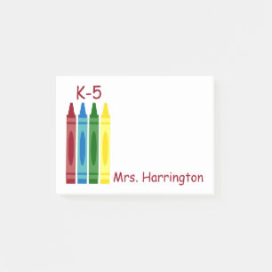 Post-it® Crayons d'école personnalisés
