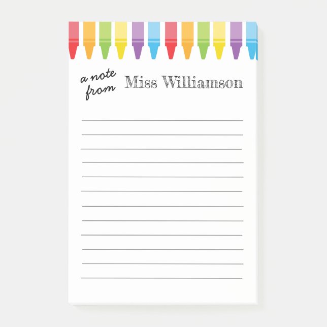 Post-it® Crayons personnalisés Cadeaux d'appréciation de l' (Devant)