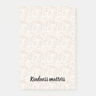 Post-it® Cream Empreinte de léopard Kindness Matters