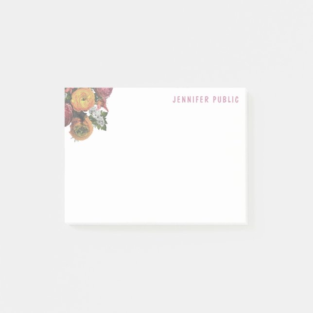 Post-it® Creative Pastel Colors Aquarelle Rose Modèle (Devant)