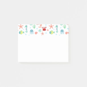Post-it® Créatures de mer sous-marines fantaisistes