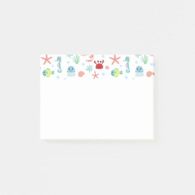 Post-it® Créatures de mer sous-marines fantaisistes (Devant)