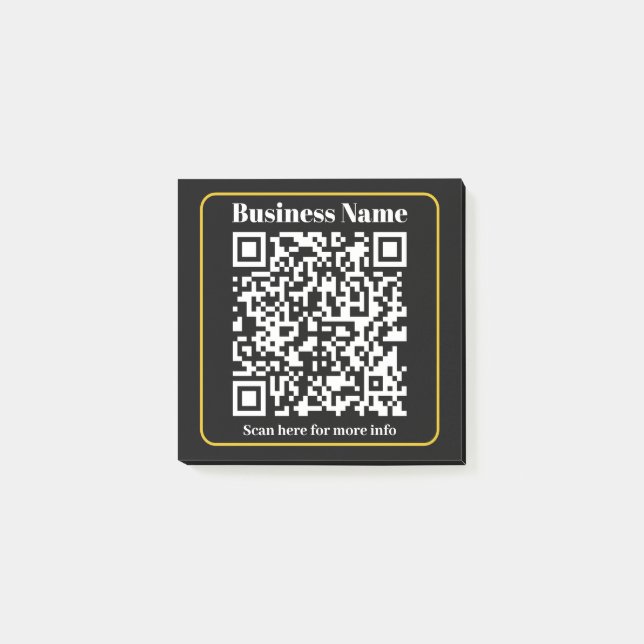 Post-it® Créer un code QR d'entreprise scannable instantané (Devant)