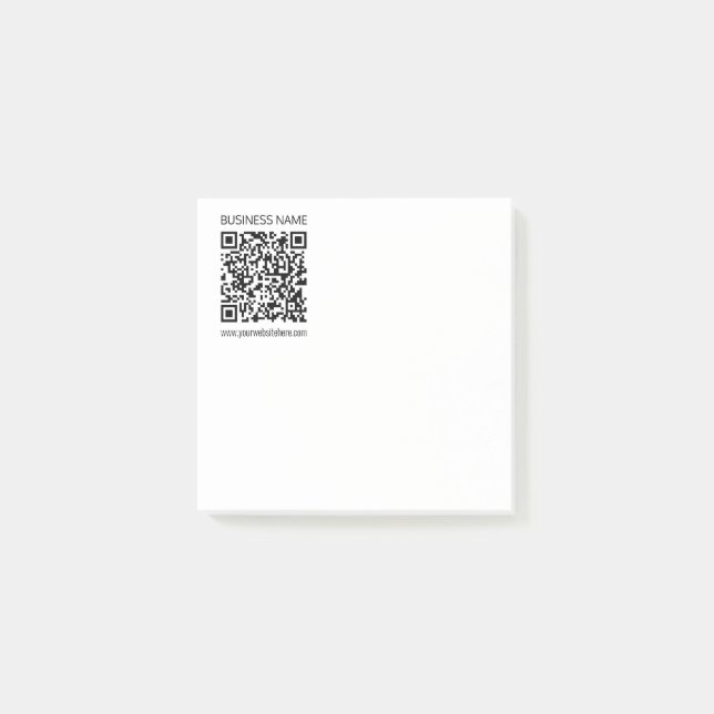 Post-it® Créer un code QR d'entreprise Texte instantané et  (Devant)