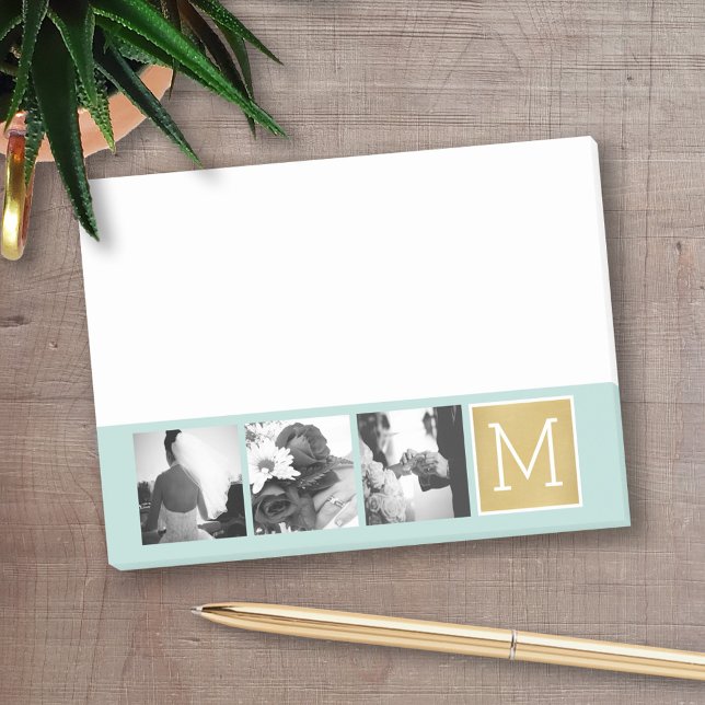 Post-it® Créez votre propre collection photo Mariage Monogr (Personalized Post-It Notes - add you name or other text)