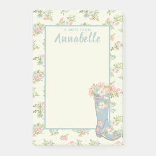 Post-it® Crème personnalisée et amorçage de pluie florale b