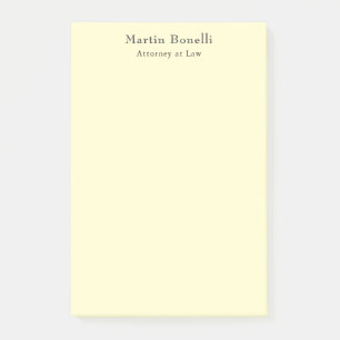 Post-it® Crème Unique Classique Personnalisé Nom Personnali