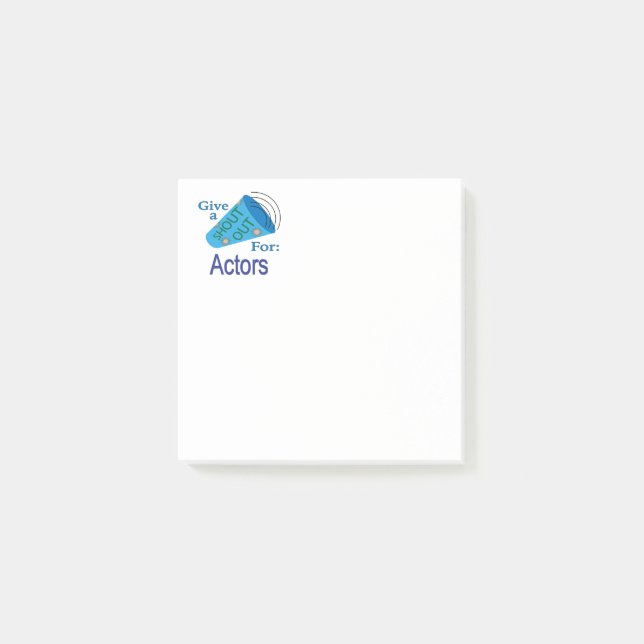 Post-it® Criez pour les acteurs (Devant)