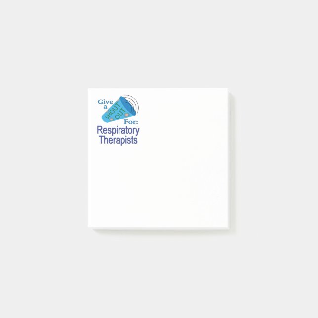 Post-it® Criez pour les thérapeutes respiratoires (Devant)