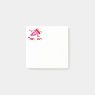 Post-it® Criez pour un véritable amour