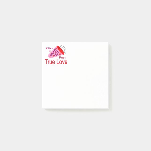 Post-it® Criez pour un véritable amour (Devant)