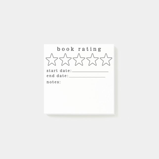 Post-it® Critique du livre Notes collantes Lecture du Bloc- (Devant)