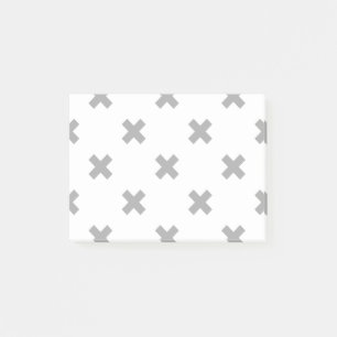 Post-it® Crochets gris sur blanc