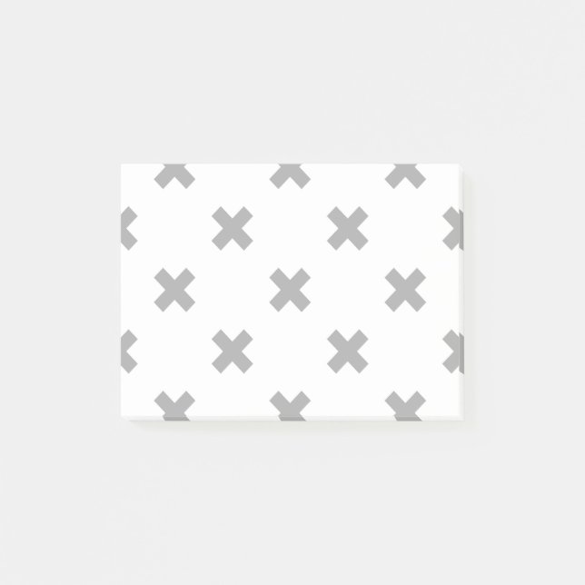 Post-it® Crochets gris sur blanc (Devant)