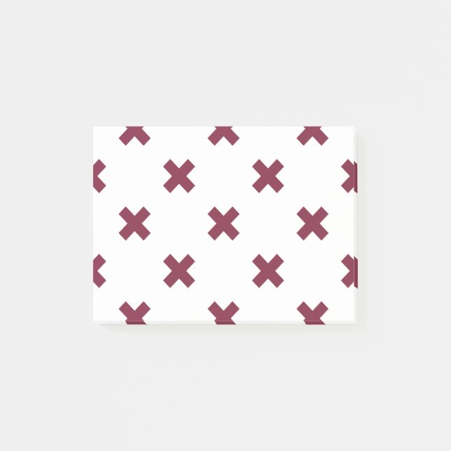 Post-it® Crochets Mulberry sur blanc (Devant)