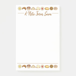 Post-it® Croissant en plateau de pâtisserie Danois Muffin