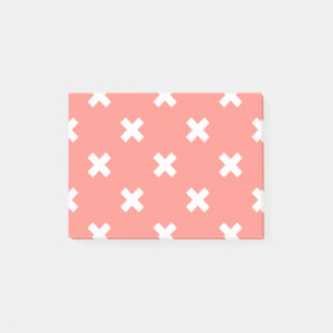 Post-it® Croix blanche sur pêche