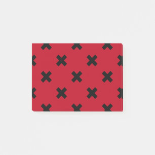 Post-it® Croix noire sur le rouge