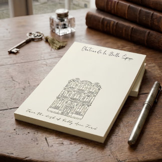 Post-it® Croquis architectural personnalisé de château fran