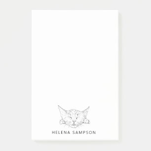 Post-it® Croquis drôle de chats de sommeil de chaton