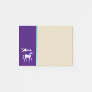 Post-it® Croyez avec Unicorn dans les aquarelles pastel